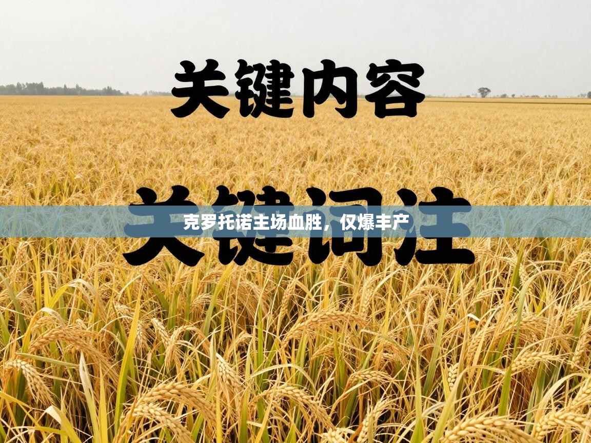 克罗托诺主场血胜,仅爆丰产 第2张